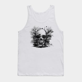 Haunted Skull Mansion Tank Top